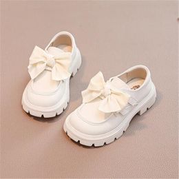 Children Shoes Spring Autumn Kids Casual Sneakers Breathable Toddler Baby Loafers Fashion Bowknot Girl Leather Shoe