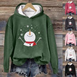 Women's Hoodies Christmas Happy Hooded Sweatshirt With For Women Trendy Zip Up