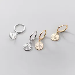 Hoop Earrings 925 Silver Ellip Charms Simple For Women Hoops Fashion Zircon