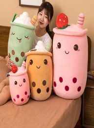 23cm Plush Dolls Cute fruit milk tea cup doll stuffed toy fruit throw pillow strawberry wipe tea cup2517099