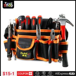 Gereedschapstassen Multifunctional Electrician Tools Bag Waist Pouch Belt Storage Holder Organiser Garden Tool Kits Waist Packs Oxford Cloth