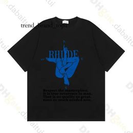 Rhude Shorts Designer Shorts Spring Summer Rhude T Shirt Man T Shirts Women Tees Skateboard Oversize Men Short Sleeve T-shirt Luxury Brand Men's T-shirts 1796