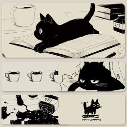 Pads Gaming Mouse Pad Gamer Home Cute Cat Keyboard Pad Mouse Mat Gaming MousePad Antislip Gamer Natural Rubber Soft Laptop Table Mat