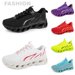 men women running shoes Black White Red Blue Yellow Neon Grey mens trainers sports outdoor athletic sneakers GAI color13