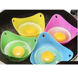 Kitchen Dining Bar Home Garden Drop tools Delivery 2021 Sile Poacher Poaching Pods Egg Mould Bowl Rings Cooker Boiler Cuit Oeuf Dur4475892