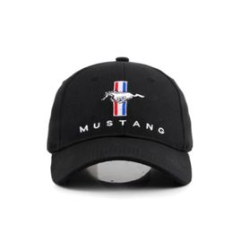 Wide Brim Hats 2021 Black Baseball Cap Sports Racing Car Men's Sunglasses Moto MUSTANG Motocross Motorcycle 3D Embroidery226T