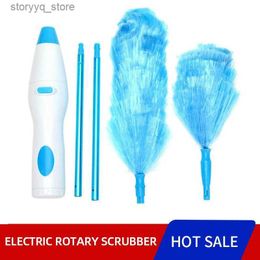 Cleaning Brushes Electric Dust Brush Spin Duster Adjustable Feather Dust Brush Vacuum Cleaner Blinds Window Cleaning Tool Instant Duster ProL240304