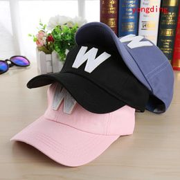 Dad Hats Letter W Baseball Caps Casual Hat Hip hop cap Summer Sun hat Adjustable hat Fashion women hat 240223