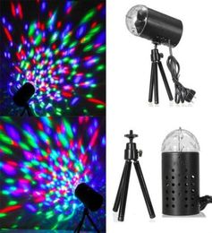 EU 220V 3W Full Colour LED Crystal Voiceactivated Rotating RGB Stage Light DJ Disco Lamp 9092769