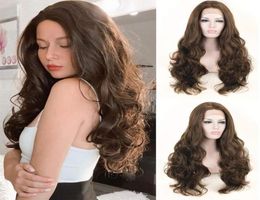 Synthetic Wigs Curly Lace Front Wig Straight Blonde Brown Body Water Wave Black Frontal Cosplay Lolita Glueless For Women3006053