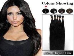 i tip fusion hair extensions 18 20 natural hair extensions keratin 1g s 100g pc stick indian remy human hair extension6847965