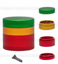 Matte Painting Anodized Aluminium Herb Grinder Pro 22 Inches 4 Pieces Standard Metal Smoking Tobacco Grinder Smoke Hand Pipe Acces5002713