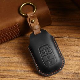 Luxury Leather Car Key Case Cover for Honda Civic Xrv Vezel 10th 12th Jade