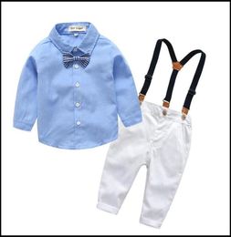 Clothing Sets Baby Boy Spring Autumn Clothes Set Gentleman Kids Boys Suit Wedding Party Birthday Outfits7484716