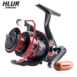 Reels 2023 HLUR brand black red JX series wire cup metal rocker arm can be interchanged left and right spinning wheel fishing reel