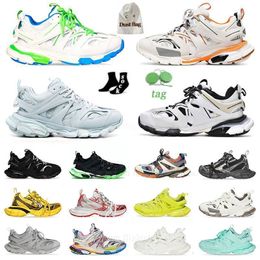 luxury 3 Led Sneakers 3.0 2.0 shoe fashion top track LED shoes tracks 3xl Paris triple s Italy brand platform trainer full white Glow mens womens casual shoes unisex shoes
