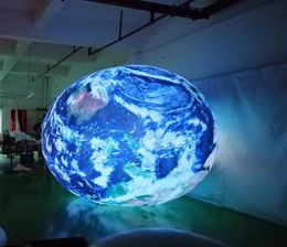 2m hanging LED inflatable earth ball giant inflatable globe ball for events decoration290f35802395914284