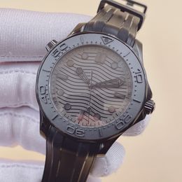 U1 Sapphire Upgraded 41 mm automatische mechanische Outdoor-Herrenuhr, schwarzes Zifferblatt mit Edelstahlarmband, drehbare Lünette, transparenter Gehäuseboden