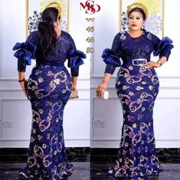 African Women Plus Size Evening Dresses Wedding Party Long Luxury Sequin Gown Bodycon Mermaid Dress Ankara Ladies Clothing 240226