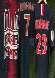 2019 Match Worn Player Issue Notre Dame Jersey Maillot Mbappe Neymar JR Di Maria Verratti Draxler With Wash tag3489200