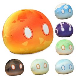 Anime Genshin Impact Slime Plush Keychain Cosplay Cute Throw Handful Toys Cartoon Birthday Xmas Gift Y0728327v