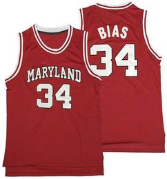 Stitching Len 34 Bias Maryland Terrapins Movie Basketball Jerseys Mens S M L XL XXL XXXL6693797