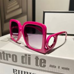 Occhiali da sole da uomo oversize con montatura grande occhiali da vista rettangolari neri tonalità rosse sonnenbrille occhiali da sole quadrati di lusso firmati da donna ordinarie vacanze fresche PJ092 G4