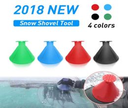 Useful Car Windshield Snow Removal Magic Outdoor Ice Shovel Cone Shaped Funnel Snow Remover Tool Scrape Car Tools Ice Scraper New 6709515