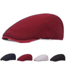 2019 New Style High Quality Unisex Breathable Cotton Newsboy Cap Ivy Hats Casual Flat Driving Golf Cabbie Caps Sun Visor Cap2919