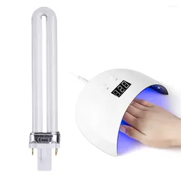 Nail Dryers 9W Ultraviolet Light Bulb Replacement U Shape Manicure Machine UV Lamp Tube Dryer Accessories For Potherapy Lamps