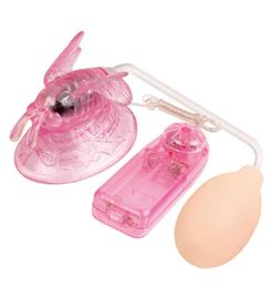 Female Masturbation Butterfly Clitoral Pump Stimulator Sucker Gspot VibratorFetish Erotic Oral Sex Product Toys For Women2653073