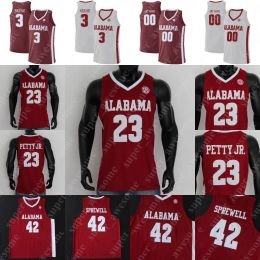 Maglia da basket NCAA Alabama Brandon Miller Mark Sears Grant Nelson Sam Walters Nick Pringle Aaron Estrada Rylan Griffen Jarin Stevenson