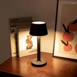 Table Lamps LED Cordless Lamp Rechargeable Battery Desk Personality El Cafe Restaurant Touch Atmospher