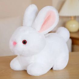 Cartoon Fluffy Rabbit Plush Toys Cute Soft Stuffed Bunny Dolls Pendant Keychain Pillow Children Kids Birthday Xmas Gifts 240223
