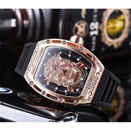 40% OFF watch Watch Top Luxury Quartz Stainless Steel Case 6 Pin Seconds Rubber Band Male Clock Relogio Masculino