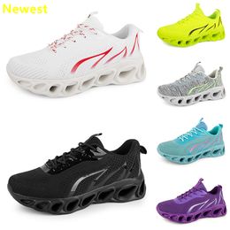 men women running shoes Blacks White Red Blue Yellow Neon Green Grey mens trainers sports outdoor sneakers szie 38-45 GAI color60