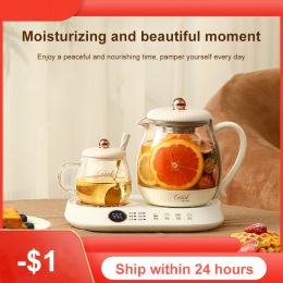 Tools 2024 Good New 1/0.25L Electric Kettle Double Pot Multi functional High Boron Heat Water Coffee Tea Timed Pot Home Office Gift