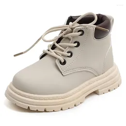 Boots Kruleepo Infant Girls Boys Leather Short Children Fashion Snow Baby Kids Outdoor Autumn Winter Casual Shoes