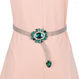 Belts European And American Women's Vintage Fashion Luxury Jewel-beaded Waist Chain Dress With Belt Accessories