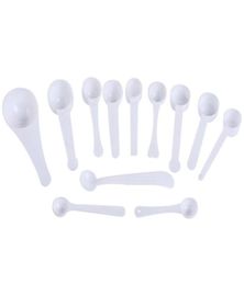 Whole 1g 25g 3g 4g 5g 10g Plastic Scoops Spoons For FoodMilkWashing PowderMedcine White Measuring Spoon8941829