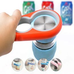 clephan 4 in 1 Handy Anti-slip Can Lid Screw for Pop/beer Bottle Jar Opener Kitchen Twist Tool FY3960 0304