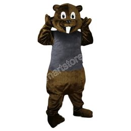 2024 Halloween Custom Lovely Beaver Mascot Costume Birthday Party anime theme fancy dress Costume