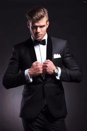 Men's Suits Custom Black Wedding Men High Quality Groom Tuxedos Floral Latest Designs Shawl Lapel Suit Groomsmen Man Blazer