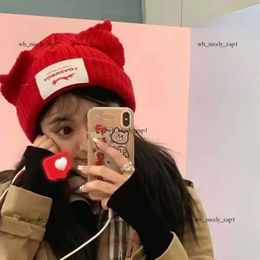 2024 Beanie/Skull Caps Kpop Street Children Hyunjin Hendery Same Beanies WAYV Leeknew Knitted Cat Ear Hat Fashion Cute Loverboy Casual Headwear 297