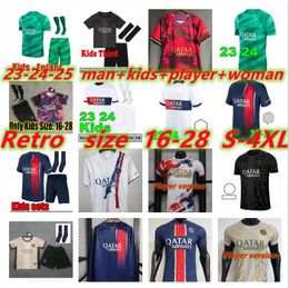 3XL-4XL New pSgSS 23 24 HAKIMI paris soccer jerseys MBAPPE SERGIO RAMOS Vitinha N.Mendes Maillots de football 2023 2024 MARQUINHOS VERRATTI Men kids kit shirt uniforms