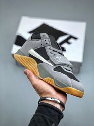 2024 Latest What The TS Basketball Shoes Cut The Cheque Grey White Black Men Women Lifestyle Brand Name Collab Casual Sneakers With Box