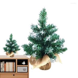 Christmas Decorations Mini Trees Plastic Artificial Tree Ornaments Tabletop Decoration Home Party Miniature