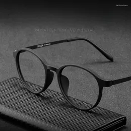 Sunglasses Frames KatKani Super Elastic TR90 Women's Eye Lens Frame Fashionable Round Optical Prescription Male 3050