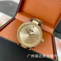 14% OFF watch Watch release of Koujia fashionable small gold classic vintage two needle diamond ring exquisite quartz womens