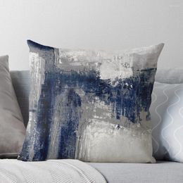 Pillow Blue Gray Abstract Throw Custom Christmas Decorations For Home 2024 S Decor Luxury Cover